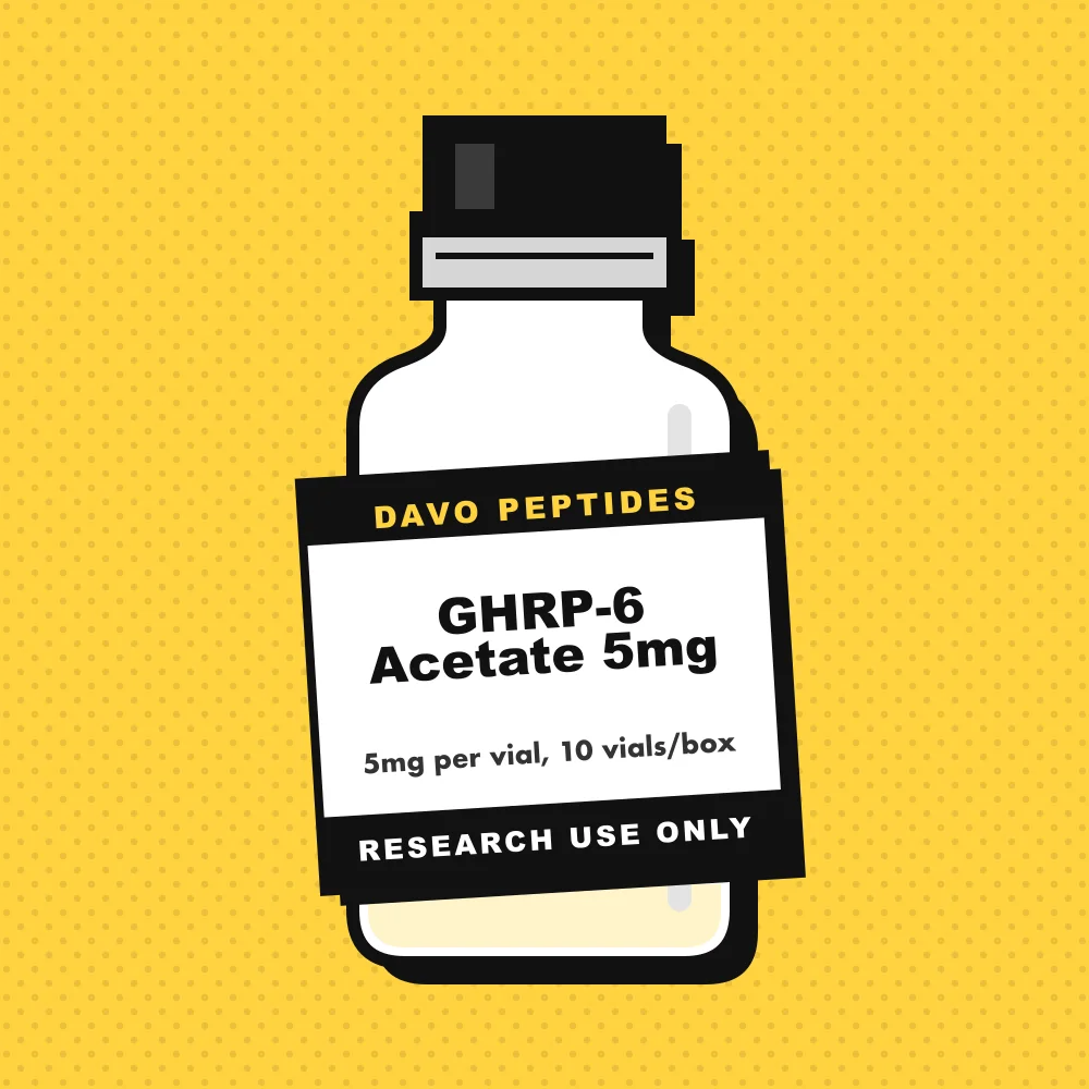 GHRP-6 Acetate 5mg, Davo illustration