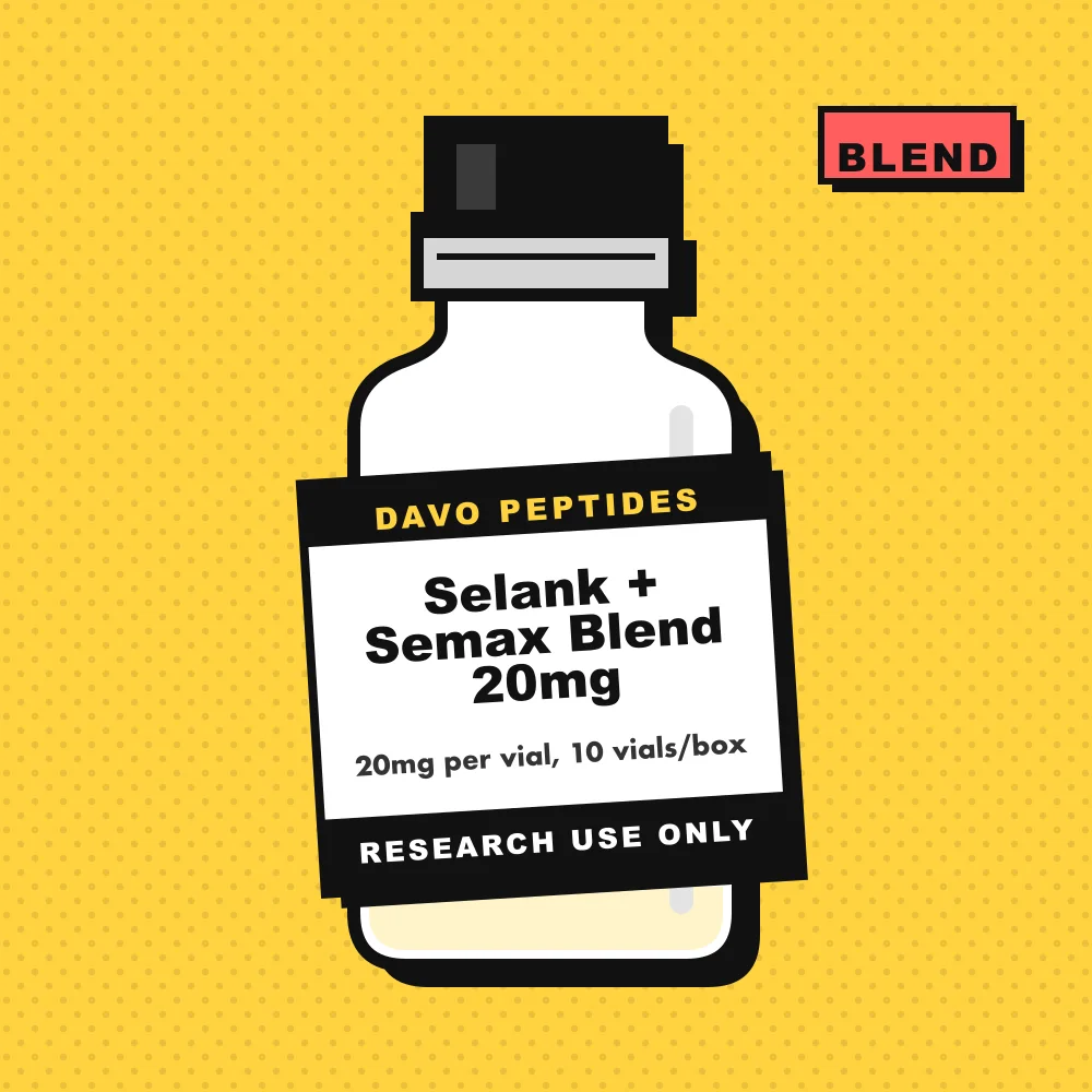 Selank + Semax Blend 20mg, Davo illustration